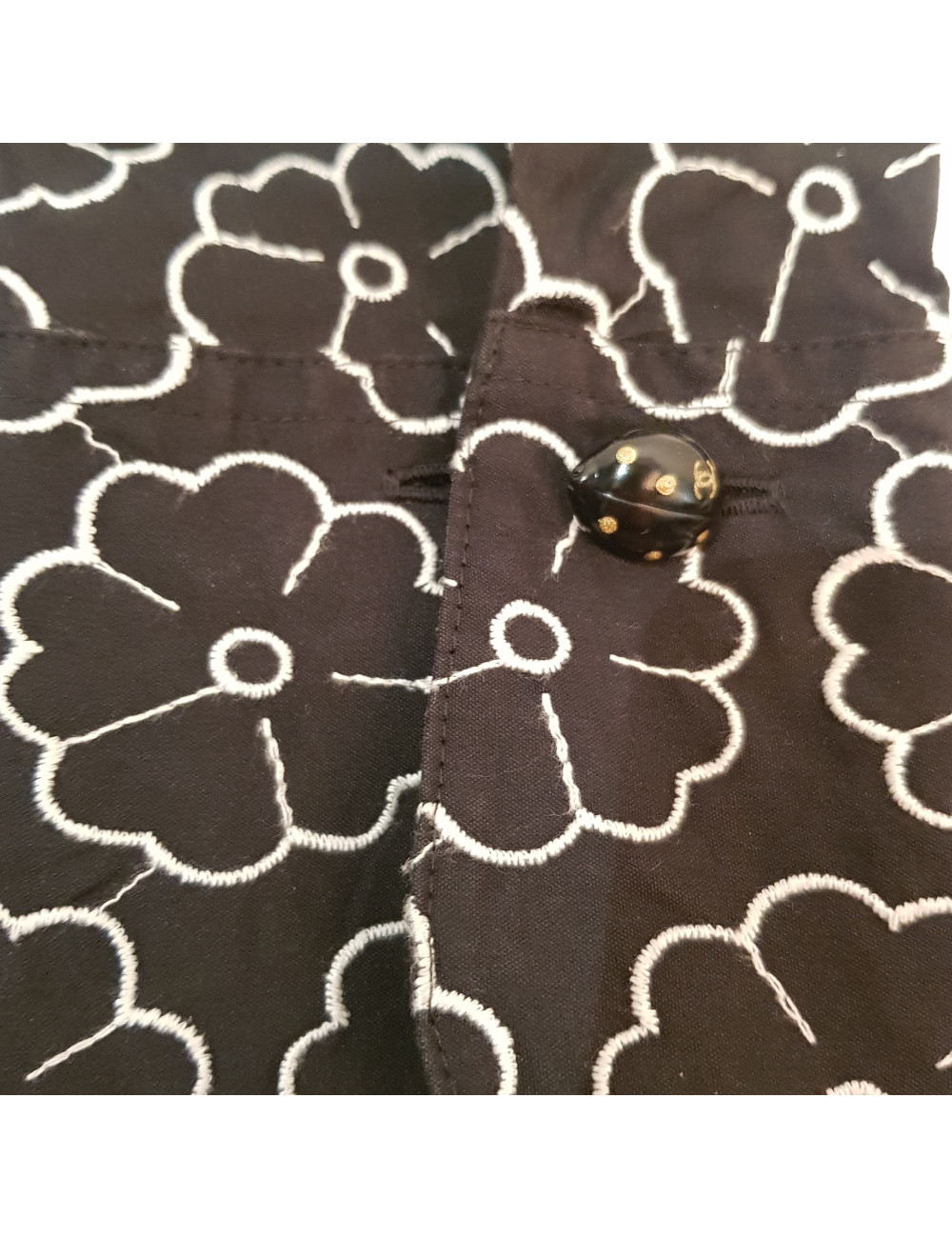 Blouse CHANEL à fleurs