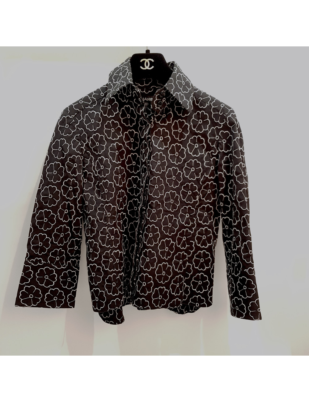 Blouse CHANEL à fleurs