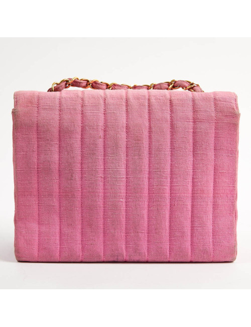 Sac CHANEL en ottoman rose