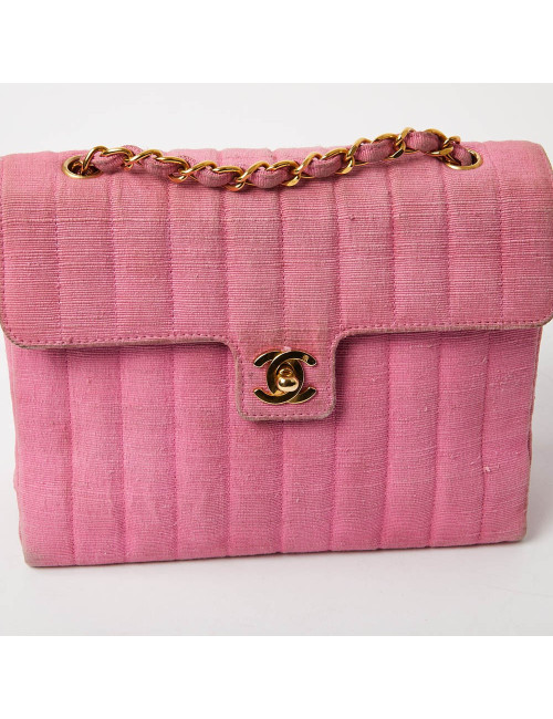 Sac CHANEL en ottoman rose