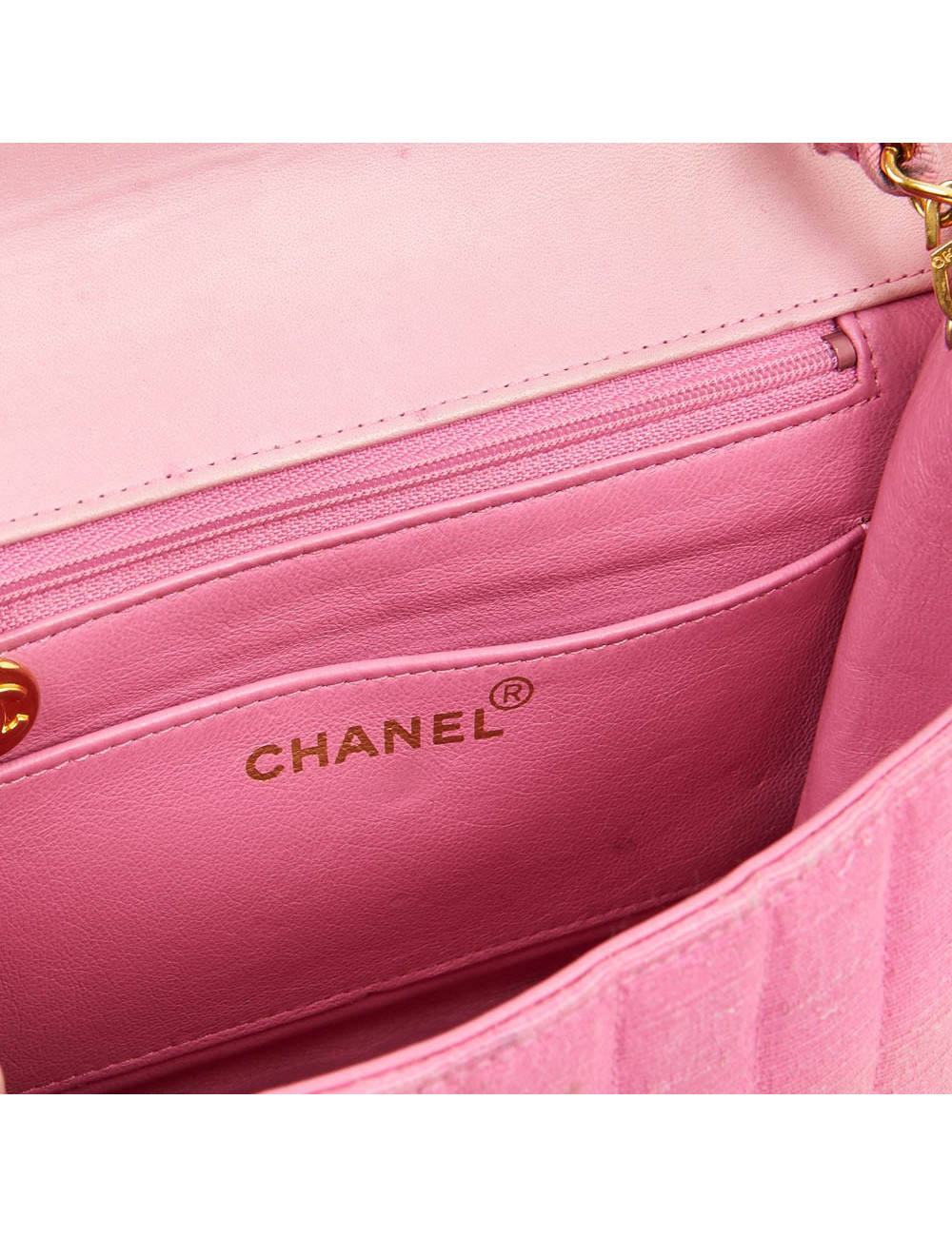 Sac CHANEL en ottoman rose