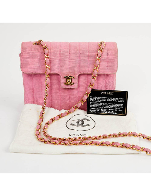 Sac CHANEL en ottoman rose