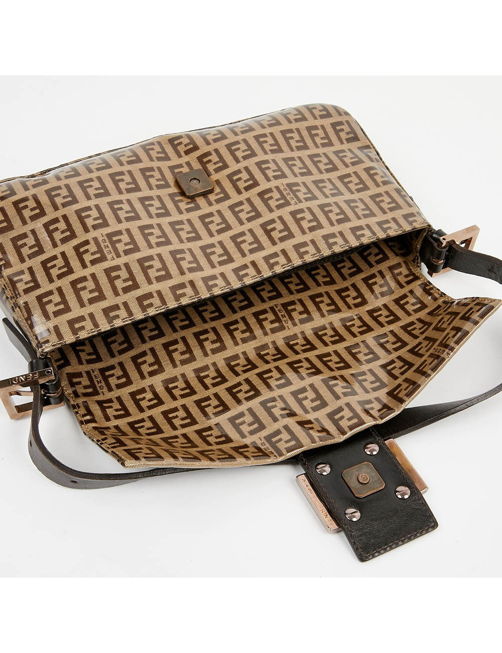 Baguette FENDI monogramme toile 