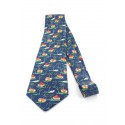 Tropical printed silk HERMES tie