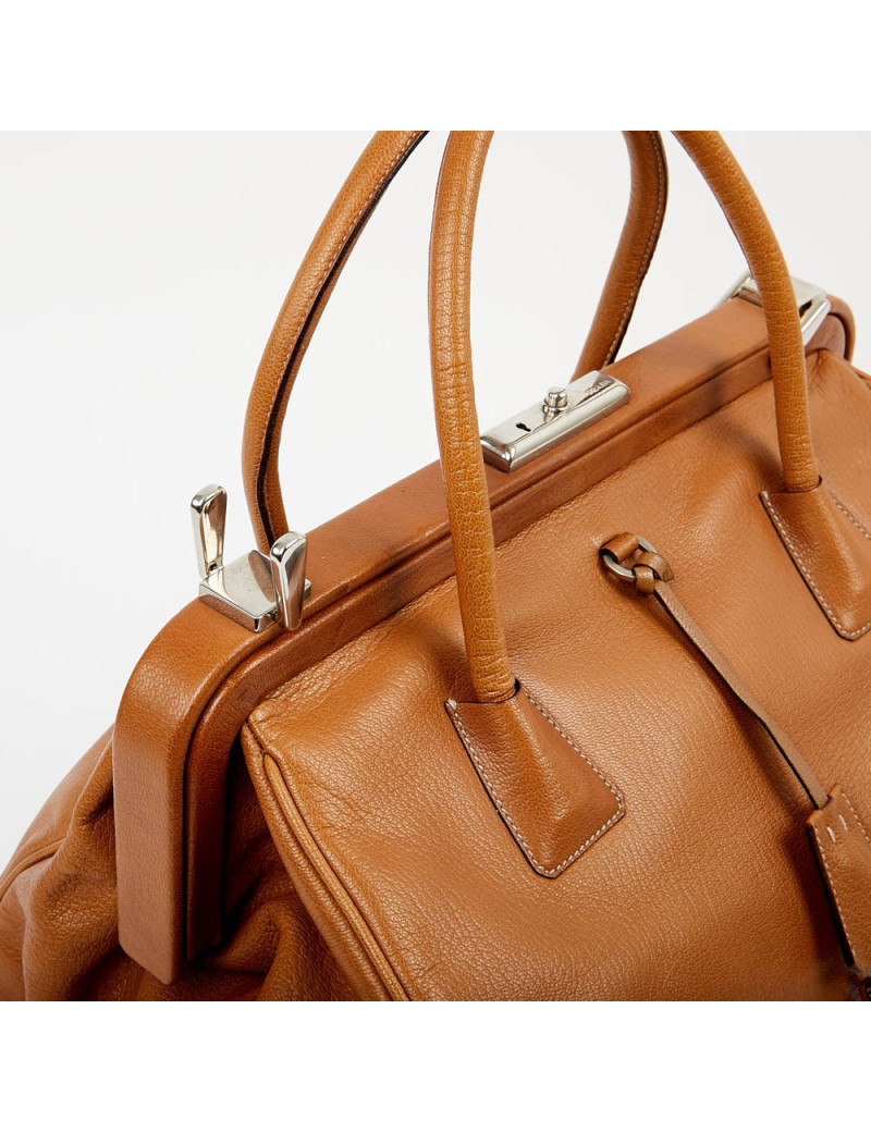 Mallette PRADA cuir beige 