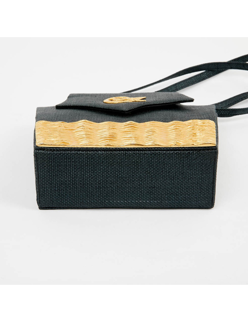 Sac CHRISTIAN LACROIX façon osier bleu