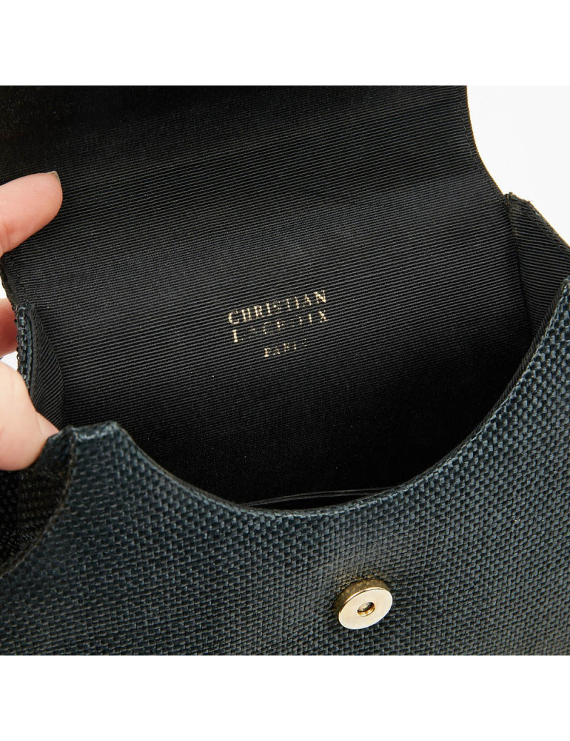 Sac CHRISTIAN LACROIX façon osier bleu