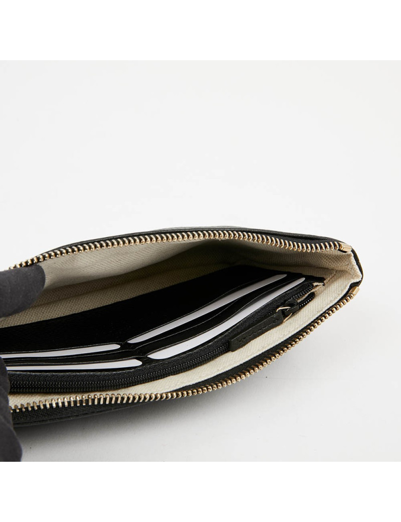 Pochette Soho GUCCI cuir grainé noir 