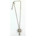 CHANEL necklace with shiny swarovski pendant