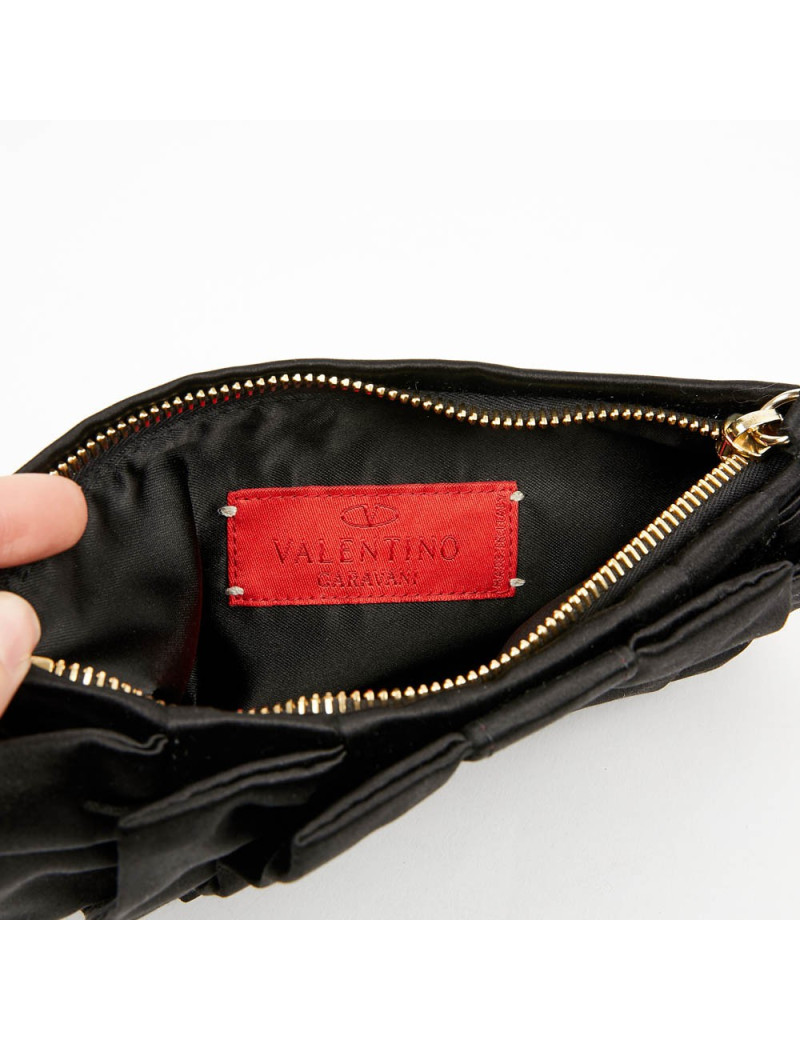 Pochette noire noeud VALENTINO