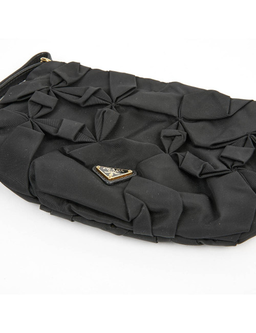 Pochette PRADA nylon noir