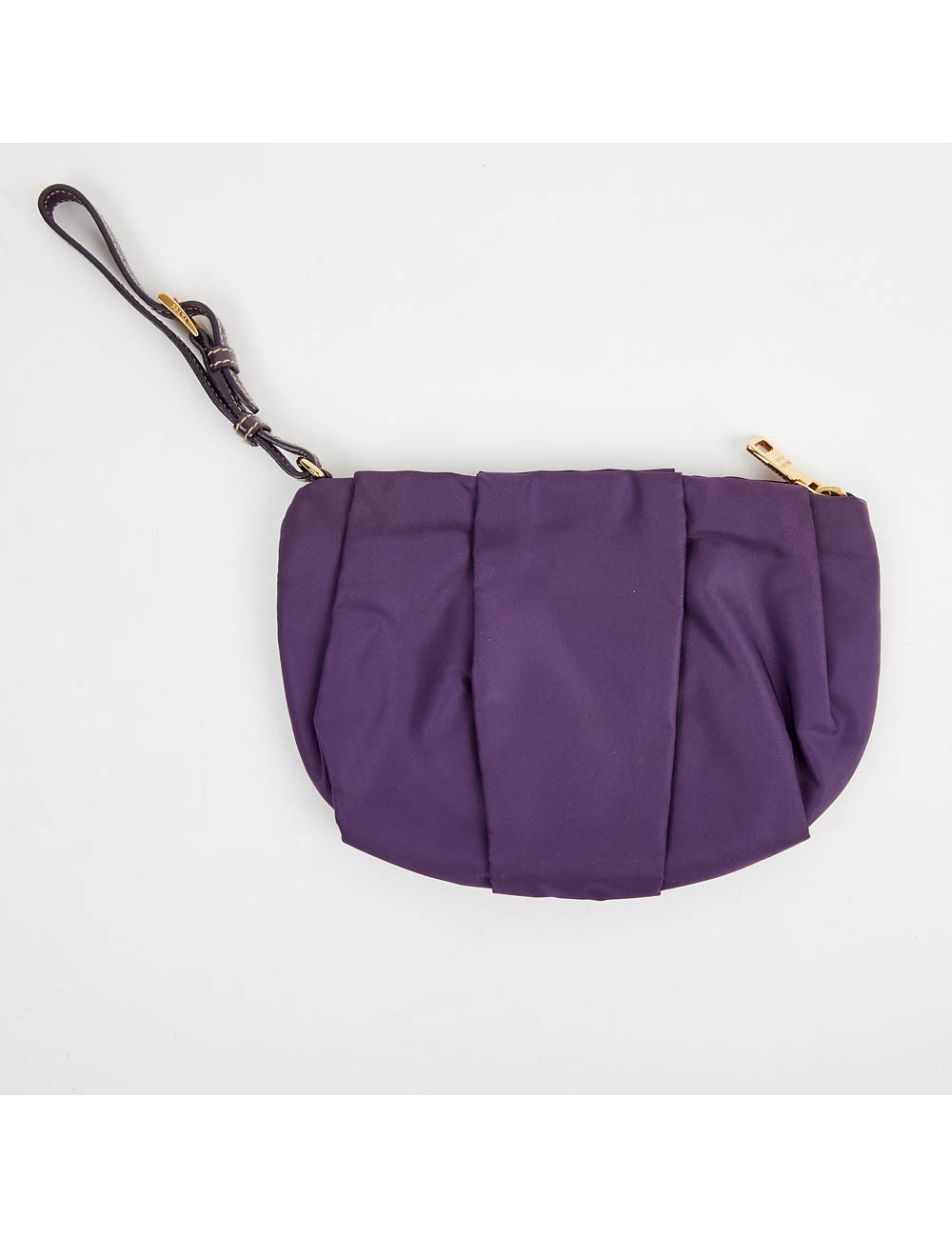 Pochette violette PRADA en soie
