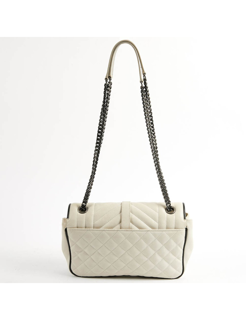 Sac enveloppe YSL beige SAINT LAURENT