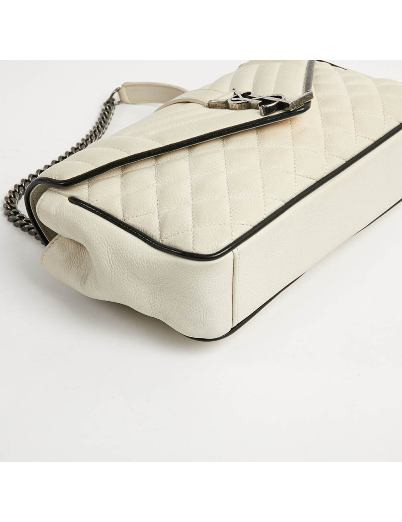 Sac enveloppe YSL beige SAINT LAURENT