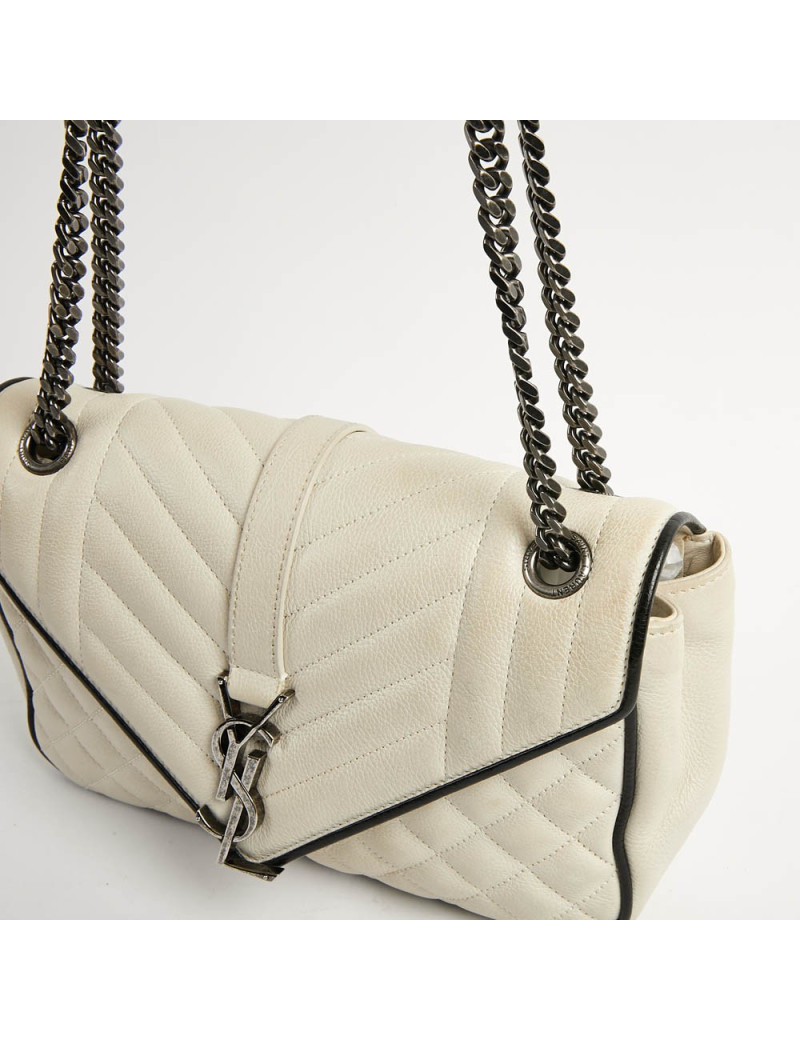 Sac enveloppe YSL beige SAINT LAURENT