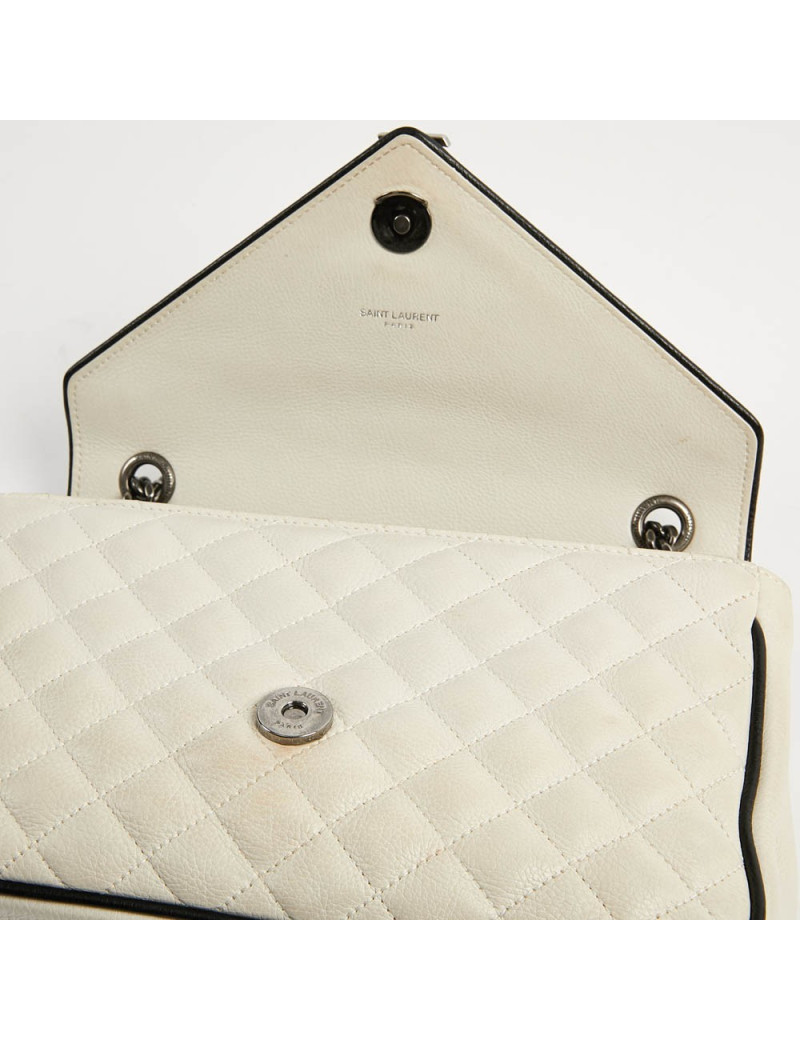 Sac enveloppe YSL beige SAINT LAURENT