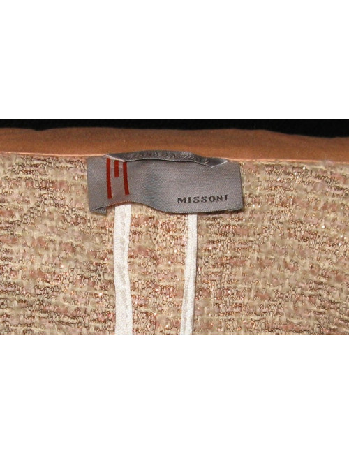 Manteau MISSONI T 36 tweed rose 