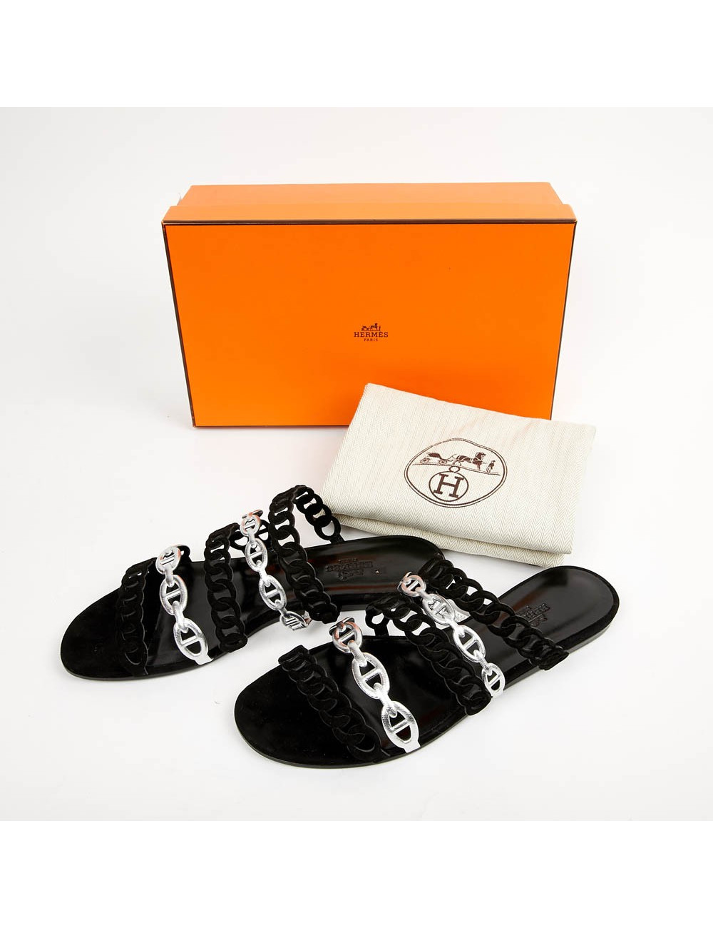 Sandales HERMES bicolores T36,5