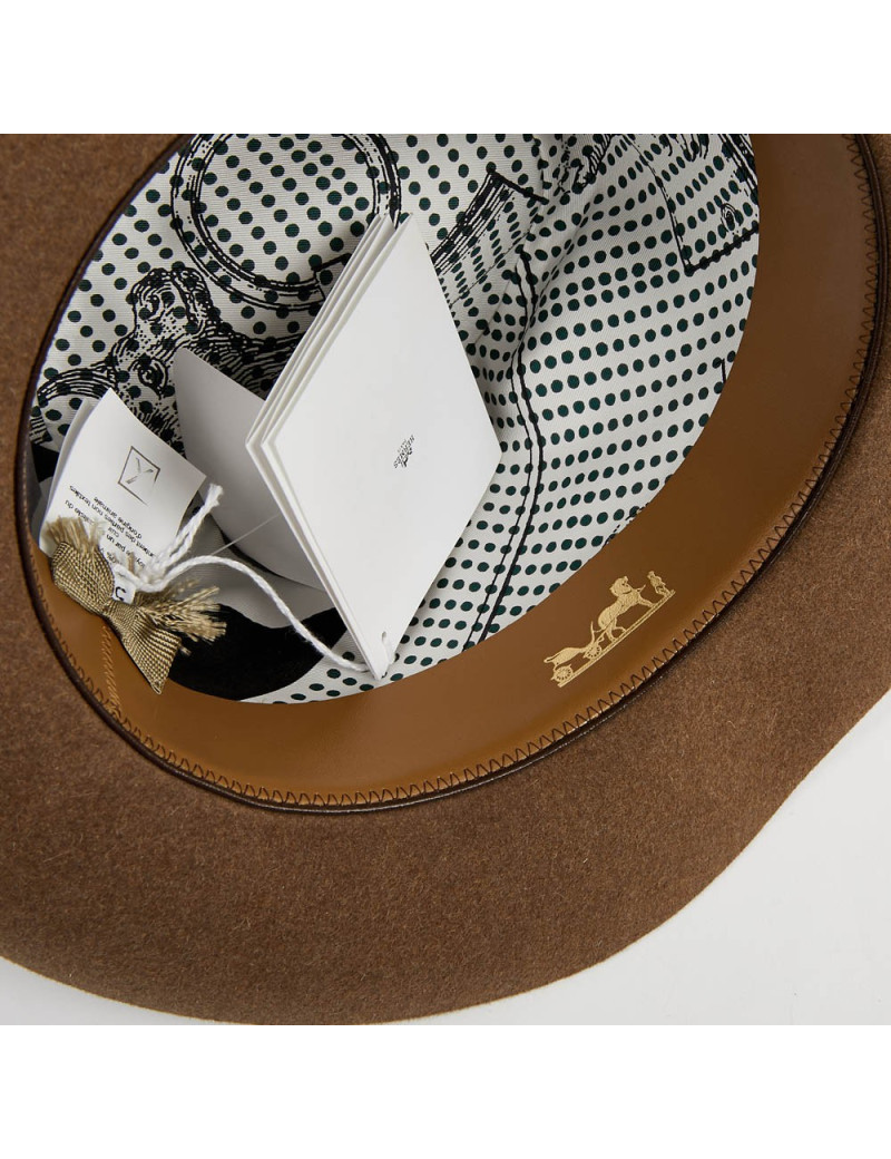HERMES beige hat Size 57