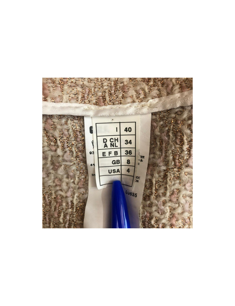 Manteau MISSONI T 36 tweed rose 