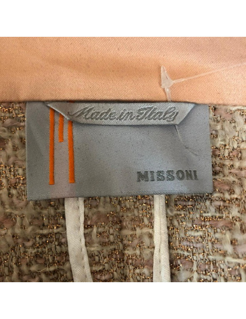 Manteau MISSONI T 36 tweed rose 