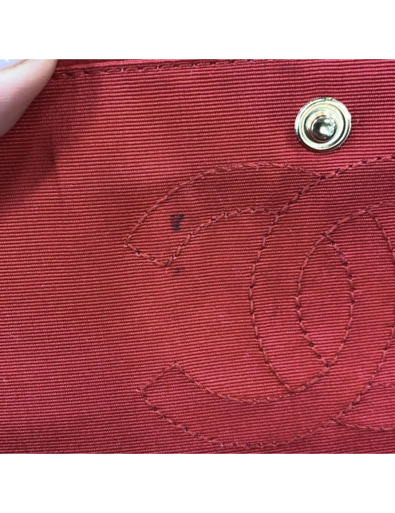 Sac CHANEL "Paris-Shanghai" satin duchesse rouge