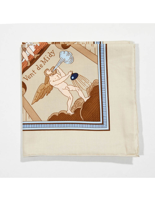 Carré HERMES coton l'Année dans les Etoiles 1999