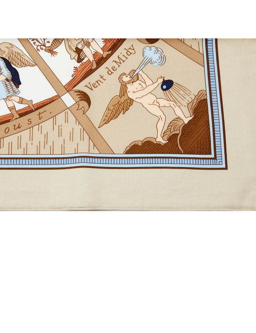 Carré HERMES coton l'Année dans les Etoiles 1999