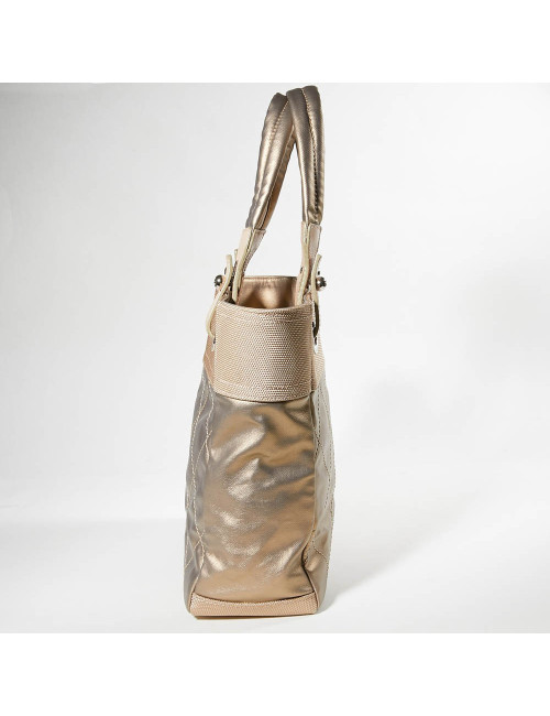 Sac CHANEL toile dorée