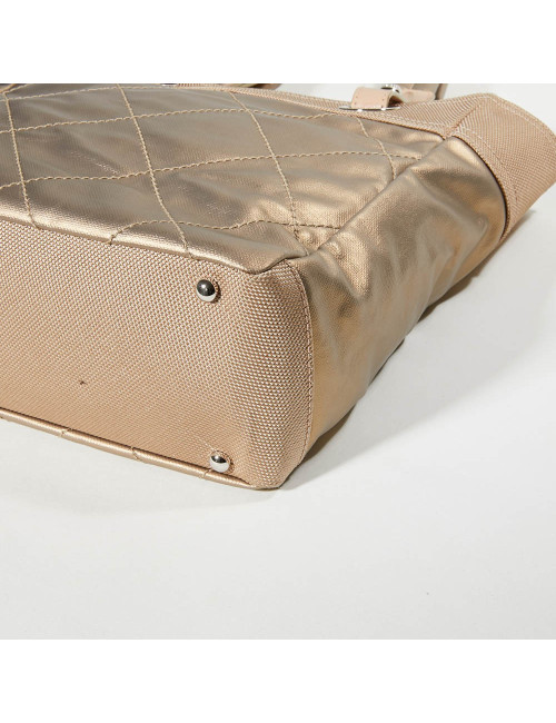 Sac CHANEL toile dorée