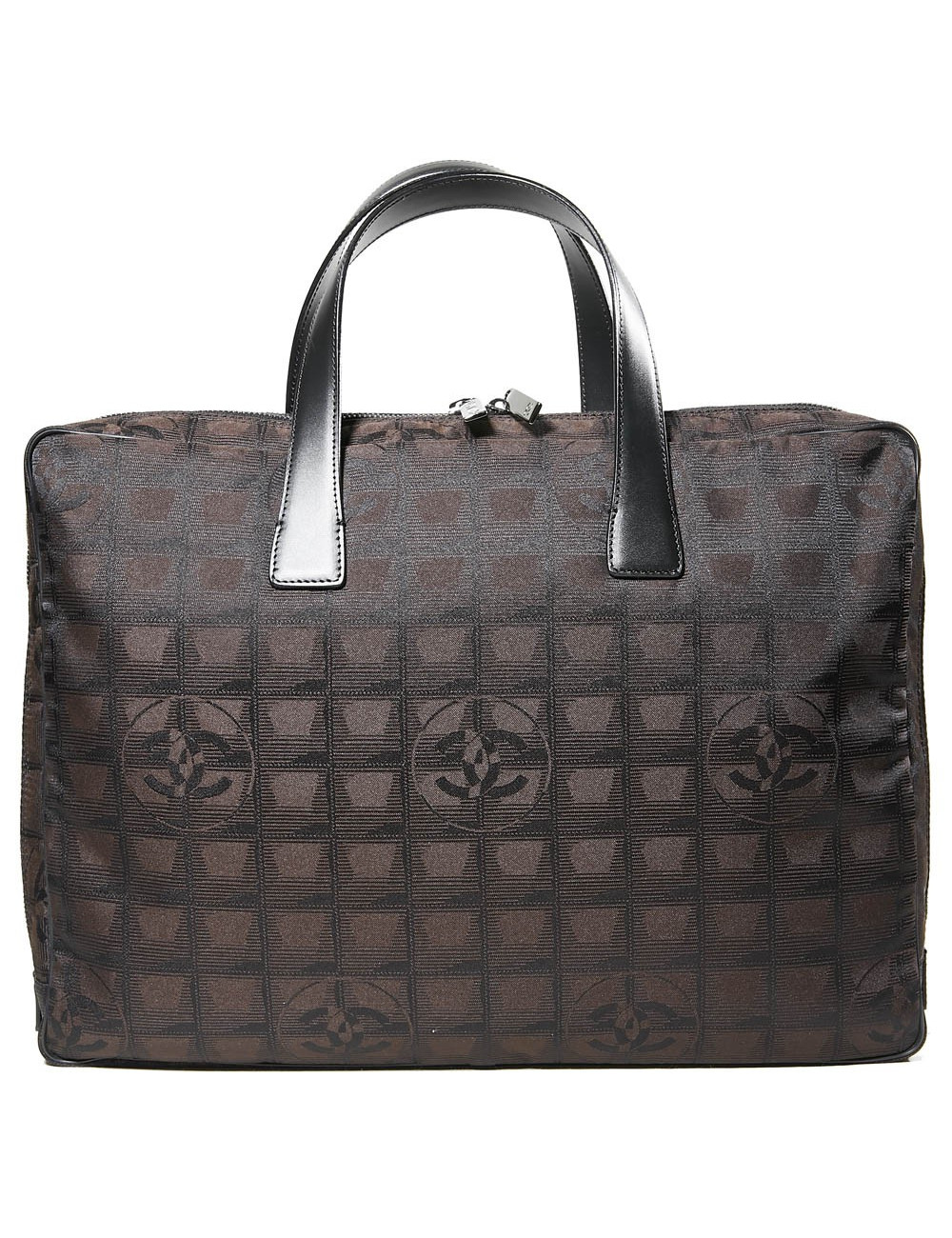 Cartable toile monogramme marron