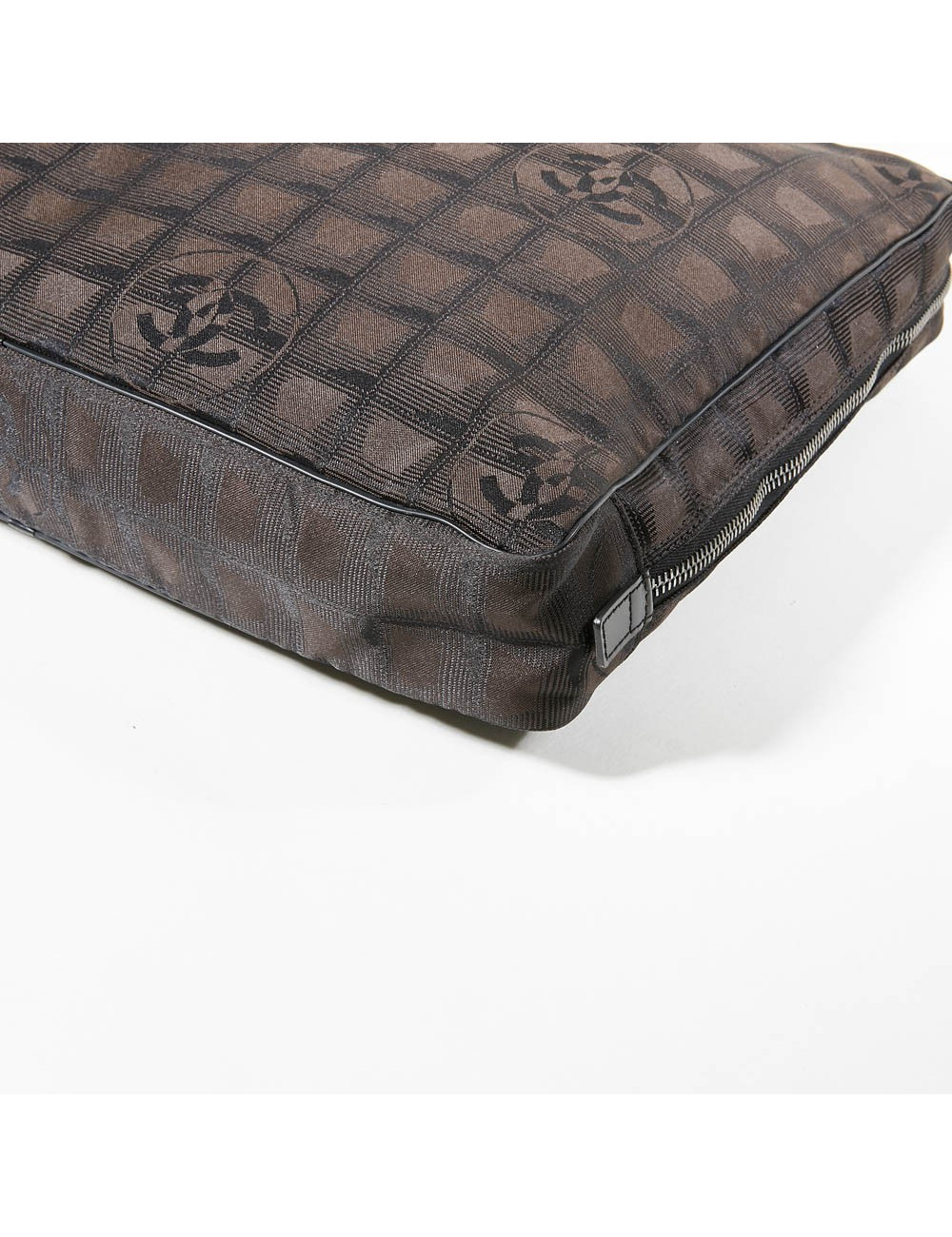 Cartable toile monogramme marron