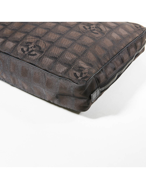 Cartable toile monogramme marron