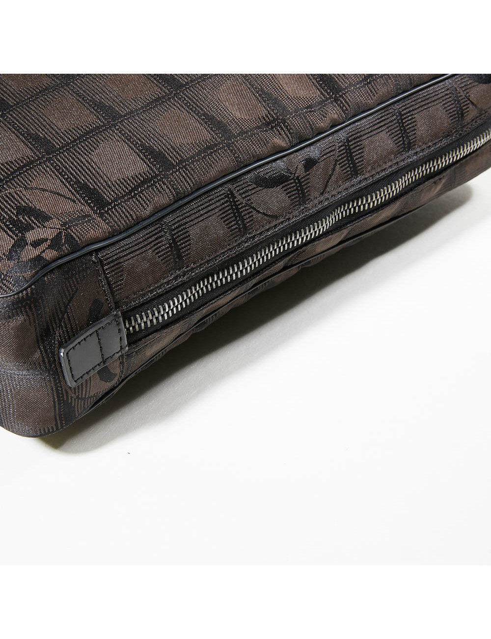 Cartable toile monogramme marron