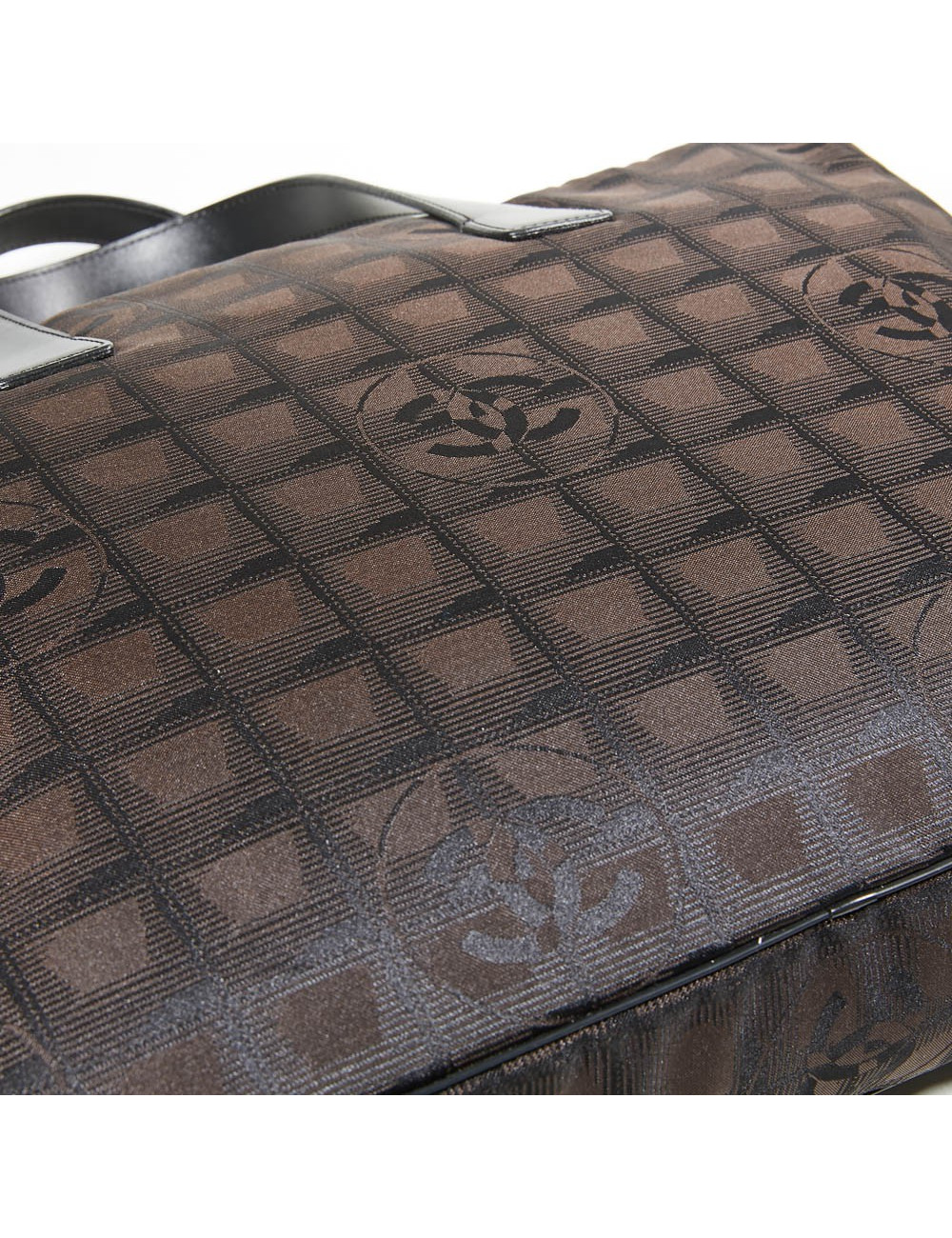 Cartable toile monogramme marron