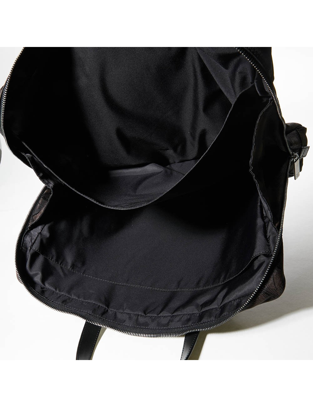 Cartable toile monogramme marron