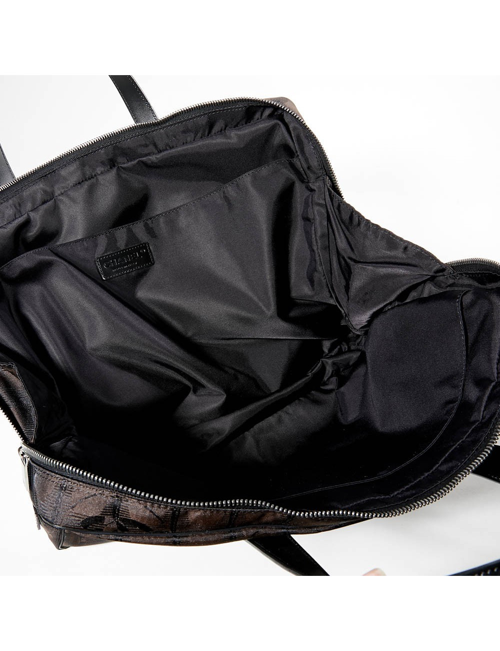 Cartable toile monogramme marron