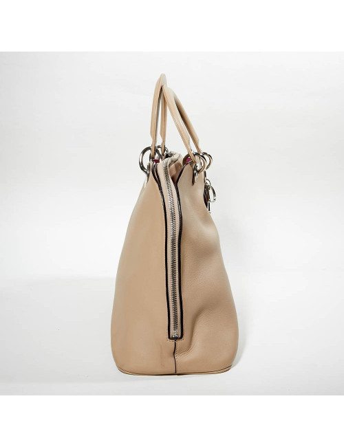 Sac DIOR cuir d'agneau beige