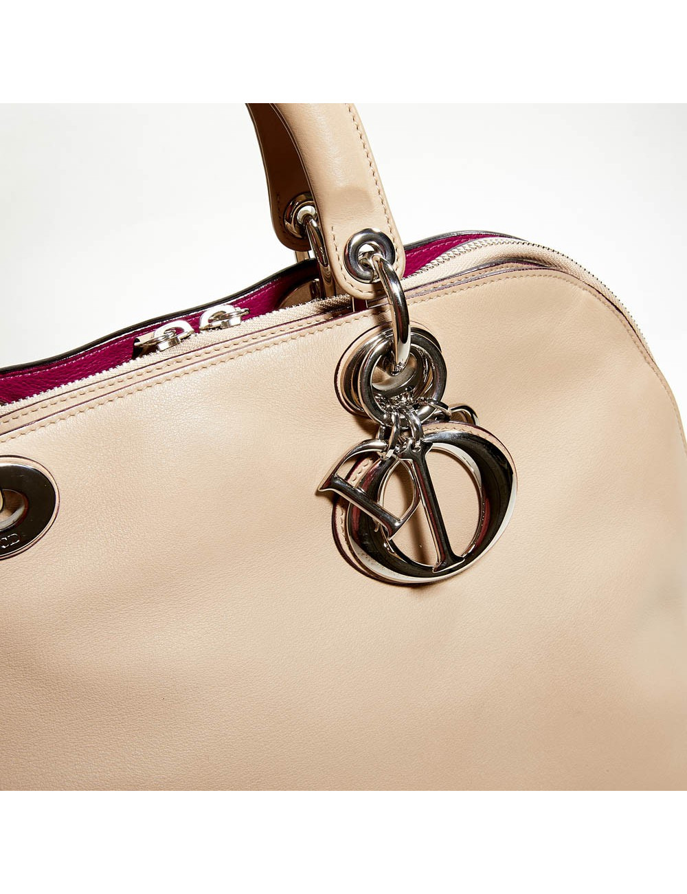 Sac DIOR cuir d'agneau beige