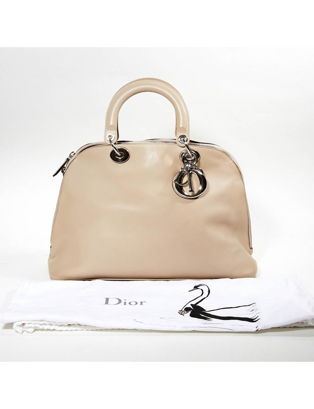 Sac DIOR cuir d'agneau beige
