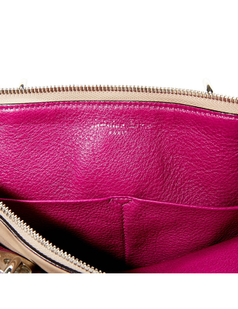 Sac DIOR cuir d'agneau beige