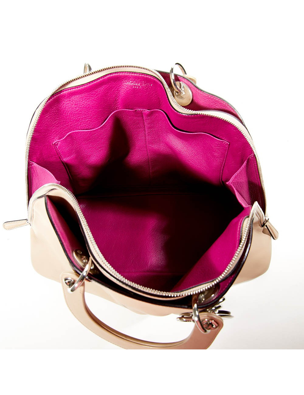 Sac DIOR cuir d'agneau beige