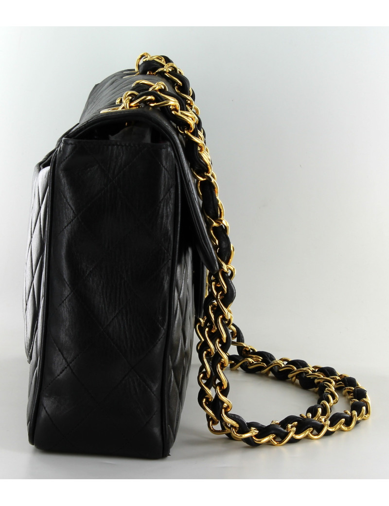 Sac CHANEL Maxi Jumbo Vintage noir