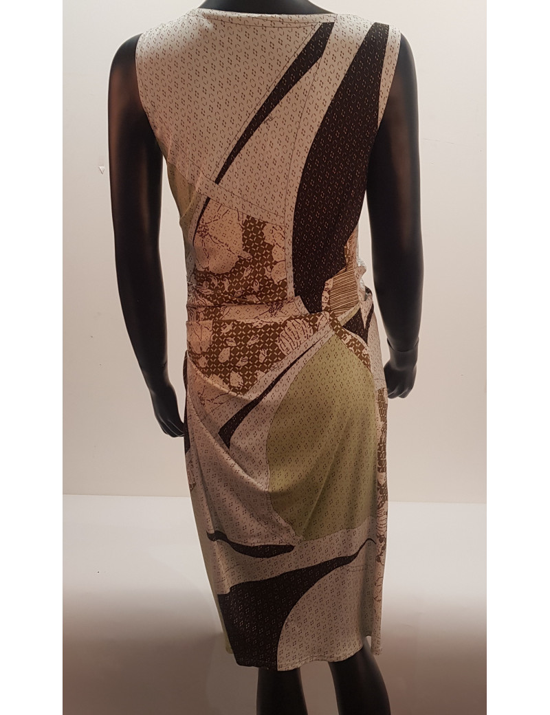 Robe EMILIO PUCCI T 40 FR en soie à motifs vert