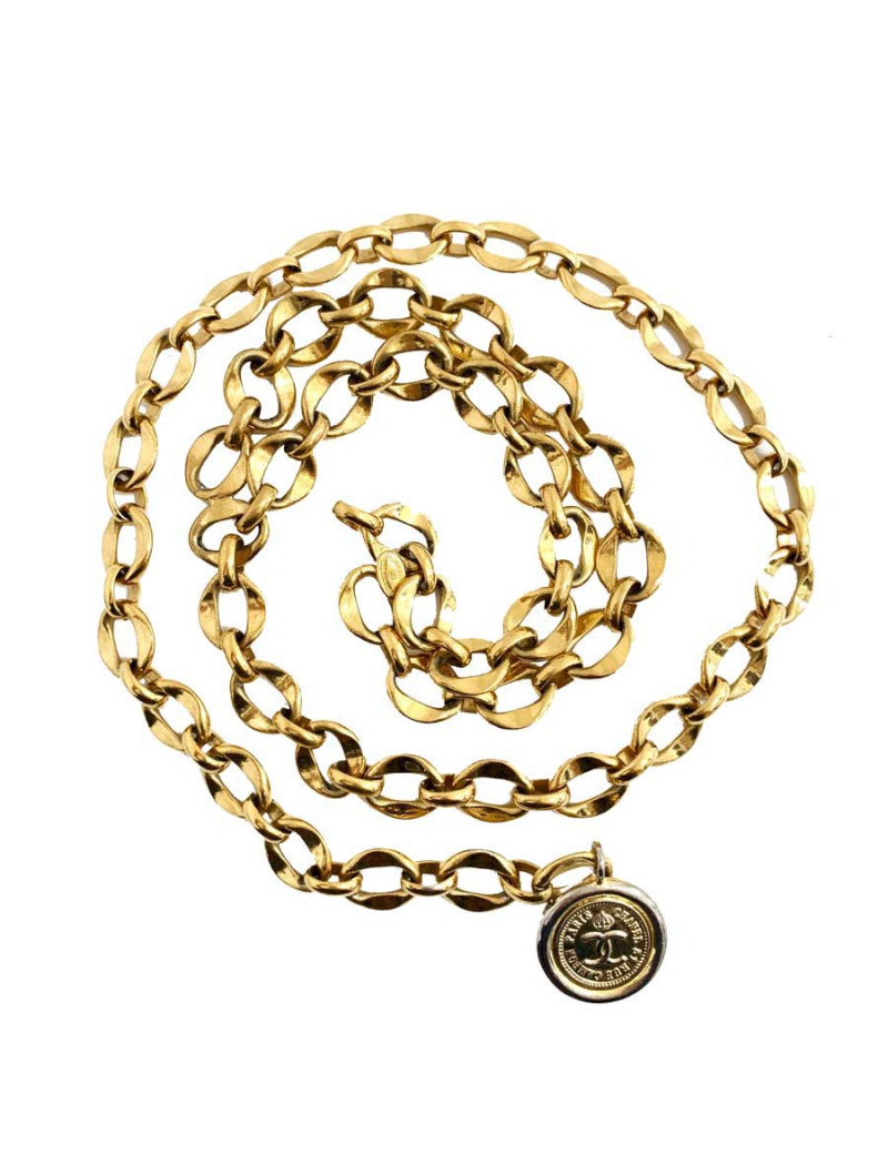 Ceinture pièce CHANEL chaine dorée