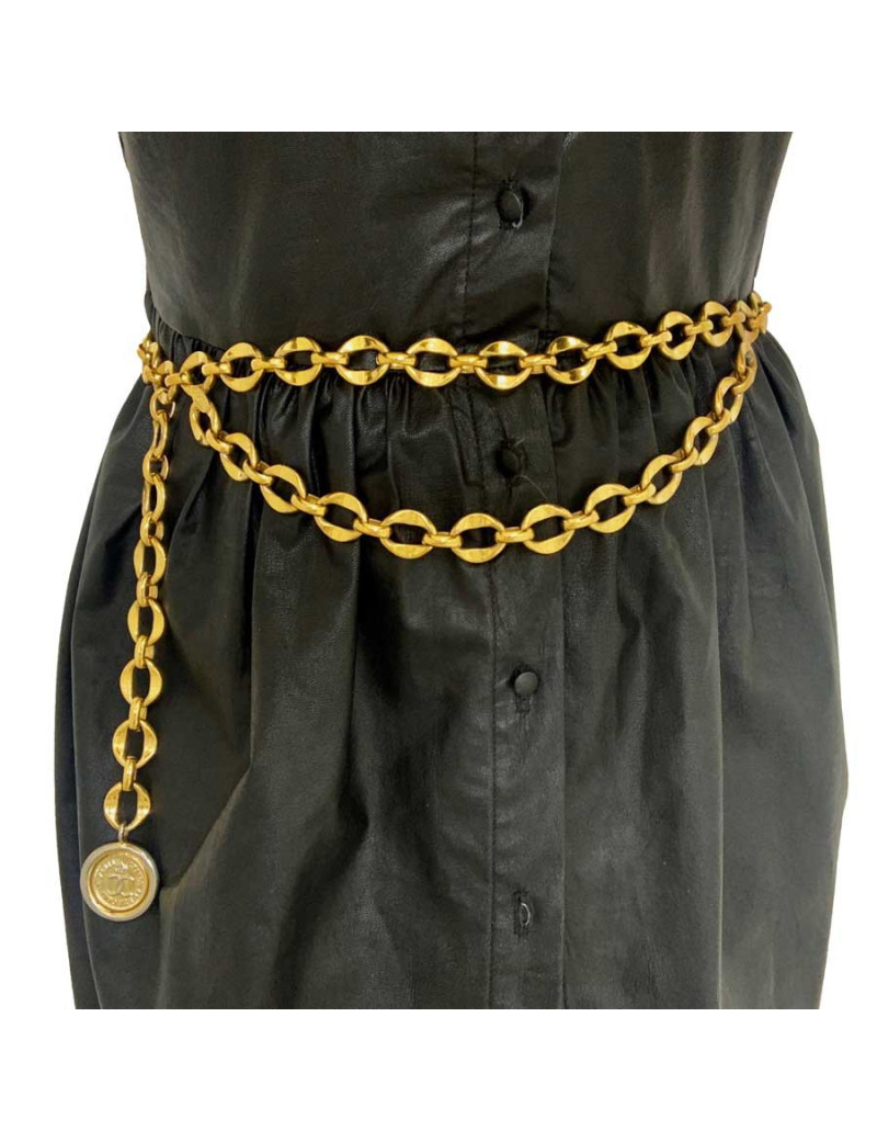 Ceinture pièce CHANEL chaine dorée