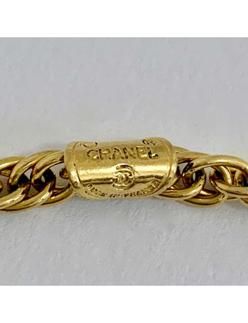 Sautoir CHANEL CC strass