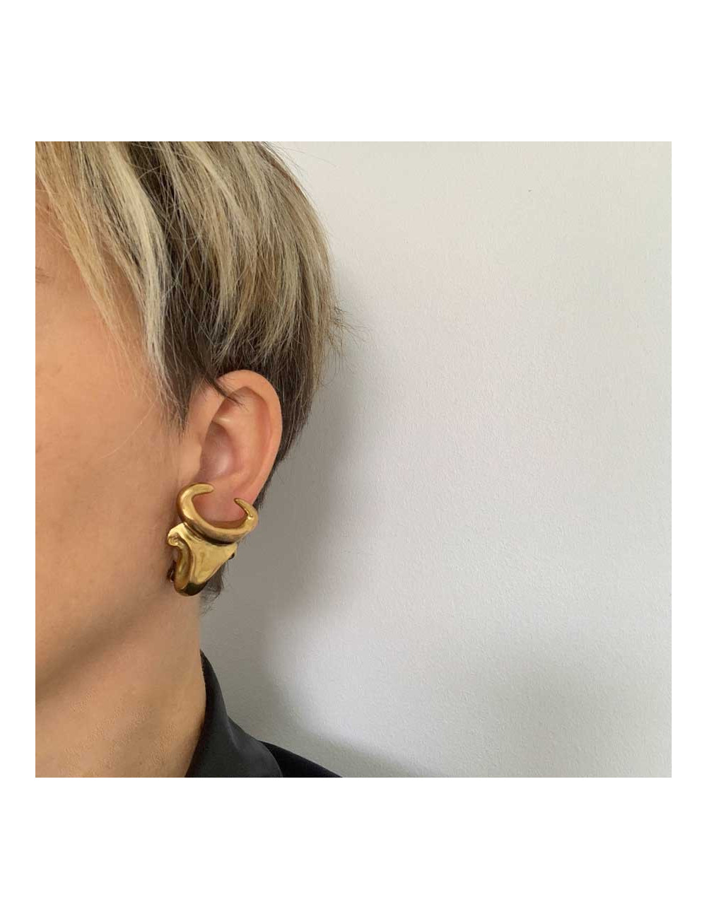 Clips LACROIX vintage tete de taureau