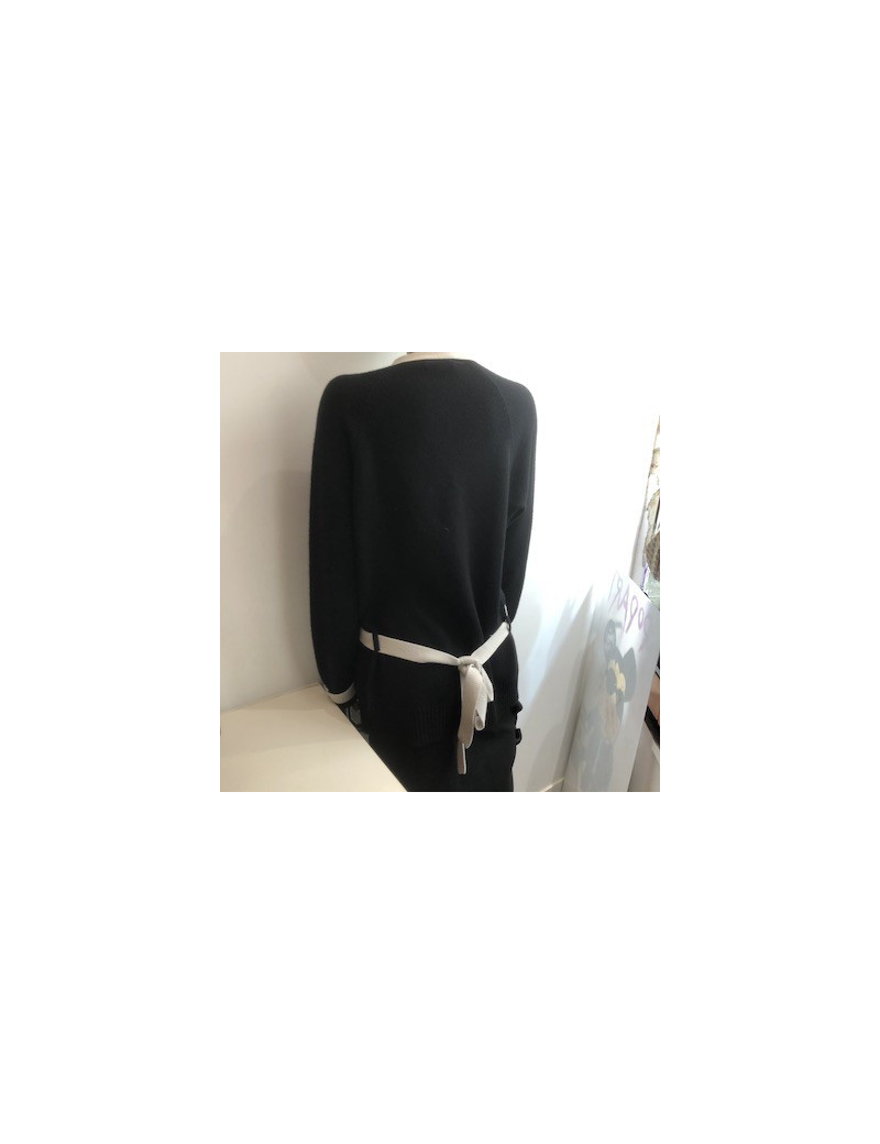 Gilet long CHANEL bicolore T42