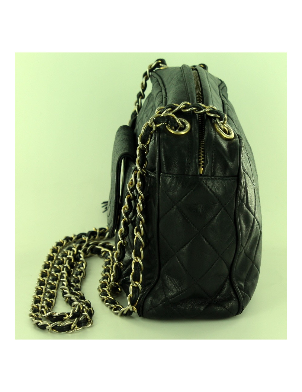 Sac Caméra CHANEL Vintage noir